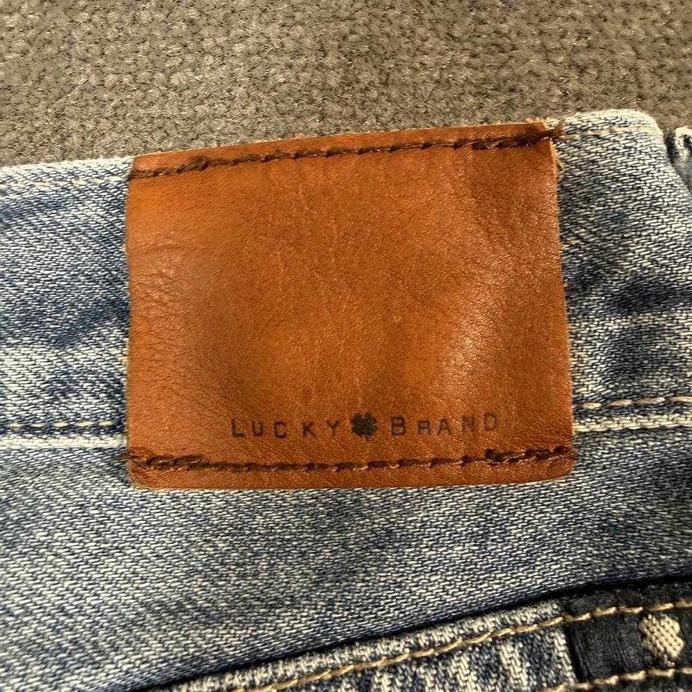 Lucky Brand Sienna Slim Boyfriend Jeans Women's 4/27 Med Wash Denim Distressed - Picture 6 of 16